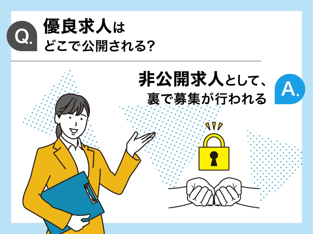 優良求人は非公開求人として裏で募集をかける